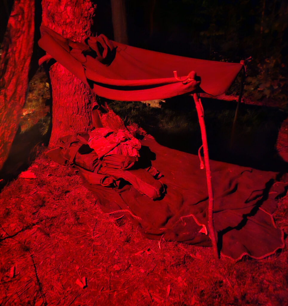 Camp setup 1 - BattleWool(TM) - Warm Tactical Survival Gear